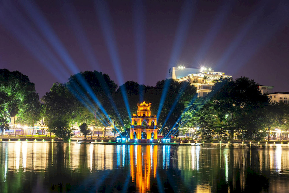 Discover Hoan Kiem Lake, Hanoi's most famous landmark and the perfect spot for walks in Vietnam's cultural capital